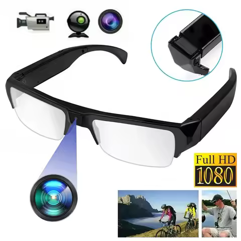 HD 1080P Mini Camera Meetings DVR Protable Glasses Cam Sports Video Small Outdoor Camcorder Conferen