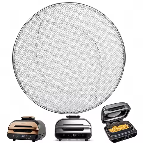 Reusable Stainless Steel Air Fryer Splash Shield for Ninja Foodi Max AG551UK Indoor Grill, Ninja Rep