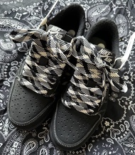 Màu Đen Dây Sáp Cho Travis Scott Air 1 Thấp Màu Đen Knight Hook 4.0 Aj1 Phụ Kiện Dây Buộc Giày Bền