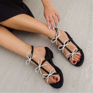 PixFootwear Ginger Ribbon Block Heel - Women's Ribbon Heels