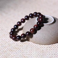 2025 African Huanghuali Wooden Bracelet Buddhist Bead Bracelet Large Leaf Rosewood Sandalwood Agarwo