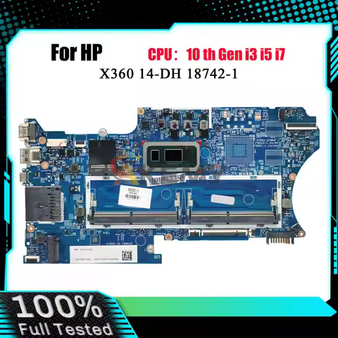 18742-1 Laptop Motherboard L67766-601 L67767-601 For HP Pavilion X360 14-DH With i3 i5 i7 8th 10th G