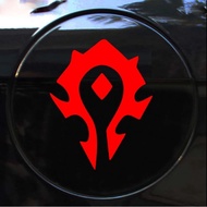 Car Sticker World of Warcraft Car Sticker For Tribe Badge WOW Logo Fuel Tank Cap Engine Hood Decorat