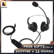 Welcomehome Binaural Phone Headphone  Ergonomic Endurable Clear Chat RJ9 Business Headset for Hospital