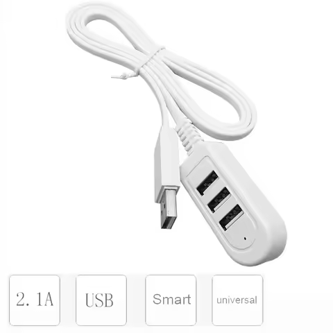 1.2M USB cable Extension Charger Line Hub More than Splitter New Style 3 USB HUB Charging Cable Fast