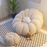 Lazy sofa Couch Lounge Mute Chair Armchair Small Pumpkin chair Living Room Bedroom Bean Bag Cover Wi