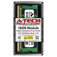 A-Tech 16GB Memory RAM for Synology DS DS1621+ - DDR4 2666 PC4-21300 ECC SO-DIMM 2Rx8 1.2V - Single 