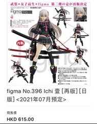 [預訂] figma No.396 Ichi 壹 [再版] [日版] <2021年07月預定> <截單日 : 2020年12月12日>