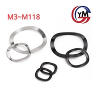 [YMH] 304 Stainless Steel Wave Gasket Wave-Shaped Spring Bearing Gasket Metal Round Spring Gasket Wa