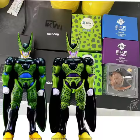 KW Studio KW006 Dragon Ball SHF Masked Perfect Monster Green Monster Complete Cell Battle Damage Cel