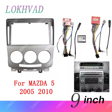9 Inch Car Frame Fascia Adapter Canbus Box For Mazda 5 Mazda5 Premacy Ford I-Max Android Radio Audio