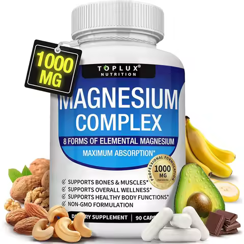 Magnesium Complex 1000mg 8 Elemental Magnesium Supplement with Glycinate Citrate Oxide Aspartate Oro