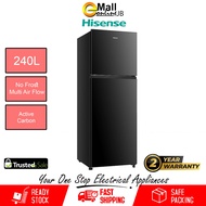 Hisense 240L 2 Door Inverter Refrigerator RT286N4ABN1 RT286 | Fridge | Peti Sejuk