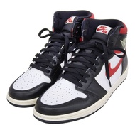 【5積分】全新未使用 ▲耐克 555088-061 AIR JORDAN 1 RETRO HIGH OG 皮革高筒運動鞋 白色 黑色RED28.5cm 帶鞋盒 男款
