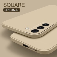 Square Liquid Silicone Case For Samsung Galaxy S22 S 22 S21 Ultra Plus FE S22Ultra Phone Cases For S