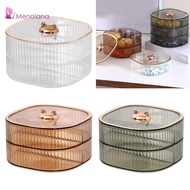 [Menolana] 2 Tiers Gedroogd Fruit Snack Lade, Snack Opslag Container met Cover Organizer,