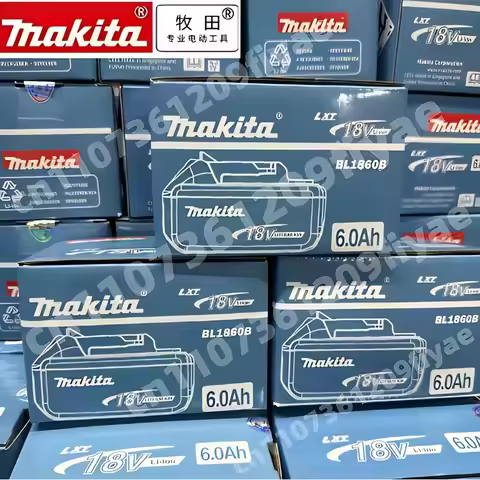 2025 Makita Genuine 18V Battery 10C Discharge Rate Battery Cell Makita 18V LXT Power Tools 6.0Ah BL1