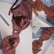 [BRA / CD] GEMMA Silky Lace Bra Lingerie Cup Liquid Set Bustier Bodice Long Torso Bodysuit Sexy Hot 