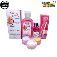 Paket 3in1 Fair &amp; Lovely - Glow &amp; Lovely Cream Siang Dan Malam &amp; Toner Fair &amp; Lovely Plus Serum Anti Acne Bpom