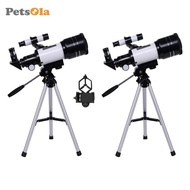[PETSOLA] Portable F30070 Astronomical Reflector Telescope w/ Tripod No-tool Set Up
