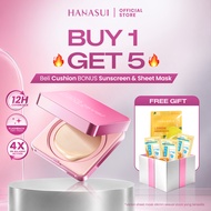 [B1G5] Hanasui Next Level Airy Velvet Cushion FREE Sunscreen & Sheet Mask - Super Light, No Oxidatio