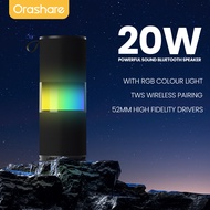 Orashare BSL02 Portable 20W Bluetooth Speaker With RGB Light TWS Super Bass Wireless Speaker Bluetoo
