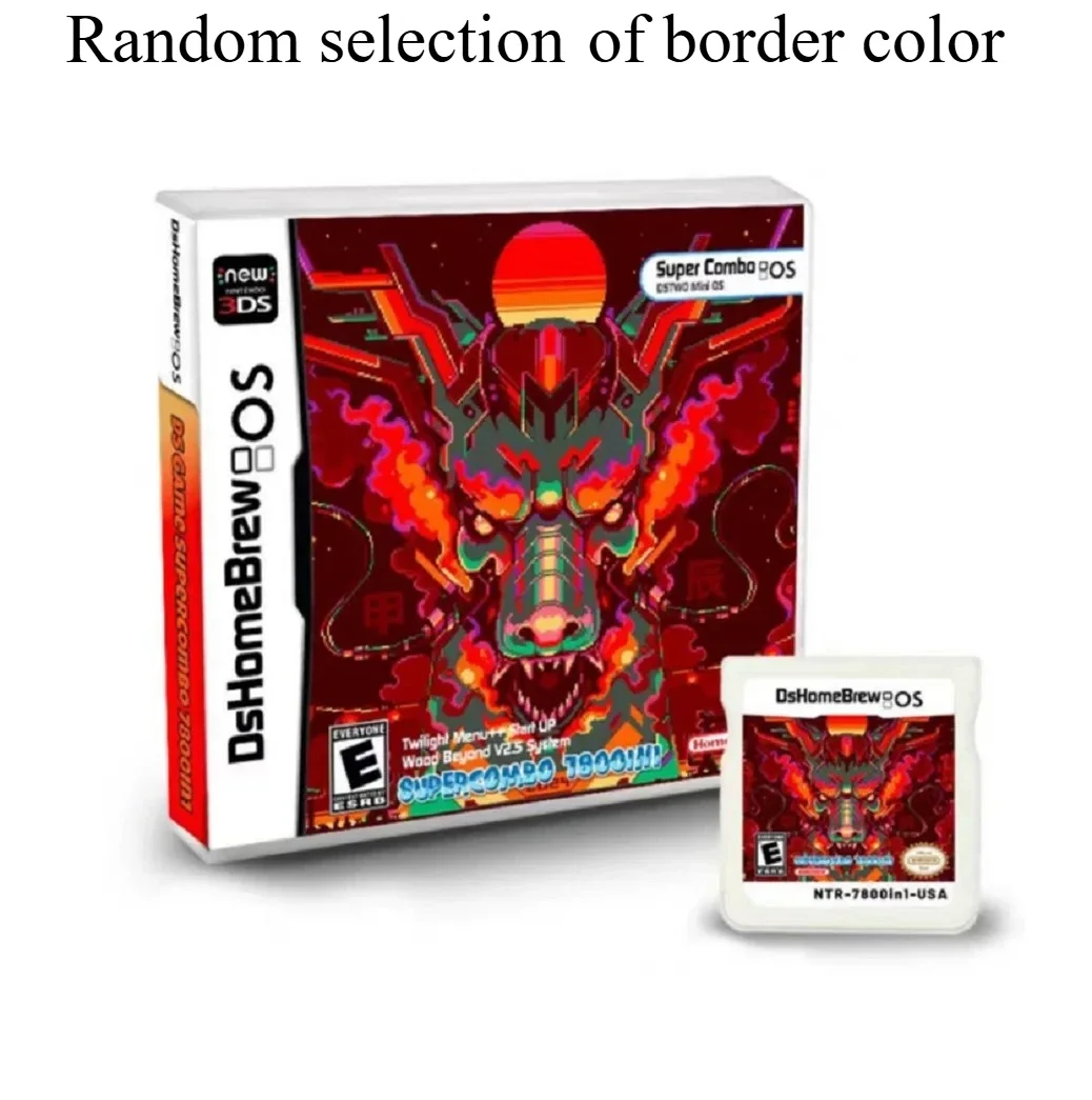 fun USA 3DS NDS Game Card Combined Card 7800 In 1 NDS Combined Card NDS Cassette 64IN1 208 500 NES U