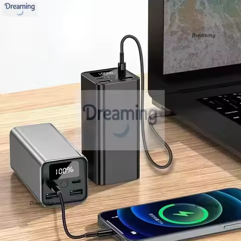 Power Banks 20000mah Fast Charging Pd 65w Portable Phone Mobile Charger Power Bank Laptop PowerBank 