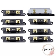 JONY Fuse Holder, Transparent ANL Fusible Link, Universal 50A/80A/100A/250A/300A Bolt-on Fuse Holder