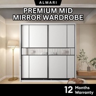 ✅ Free Install ✅ Premium Wardrobe 5/6/8ft /Almari Baju / Wardrobe Sliding Door / Wardrobe / Almari P