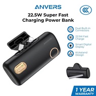 [CCC Certified] Anvers Mini Power Bank 5000mAh with Stand 22.5W PD Fast Charging Portable Charger fo