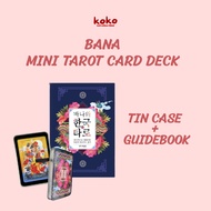 BANA Mini Tarot Card Deck – Pocket Size with Tin Case & Quick Guidebook | Korean Aesthetic Tarot for