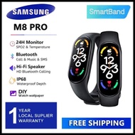 100%Original Samsung smartwatch M8 smart band 8 series jam tangan