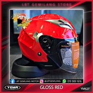 YEMA Helmets 627 [GLOSS RED] Double Visor