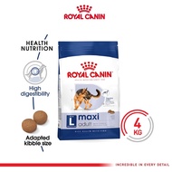 Royal Canin Maxi Adult 4kg Dog Dry Food Maxi Dog Dry Food 4 Kg - Size Health Nutrition