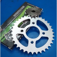 Demak DXT 250 - Chain 520H +Sprocket Gear Set FR+RR