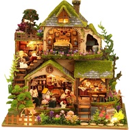RHZN Miniature House Kit, Dollhouse Kit, Miniature Kit, DIY Mini House Building