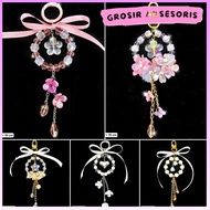 GANTUNGAN Bag Hanger Bag Charm Keychain Ribbon CoquetteKeychain - GK001