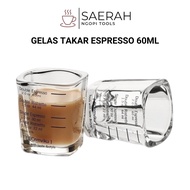Espresso Shot Measuring Cup Glass Measuring Cup 60ml Coffee Measuring Cup