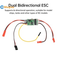 Dual-Channel Bidirectional Brushed ESC Module Speed Controller RC Model Boat Tank Crawler Vehicle 2S