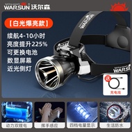 Warsun Headlamp Strong Light Super Bright Rechargeable Head-Mounted Flashlight Night Fishing Ultra-L