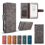 Sony Xperia XZ Ancient Flip Wallet Card slot Case Casing Cover