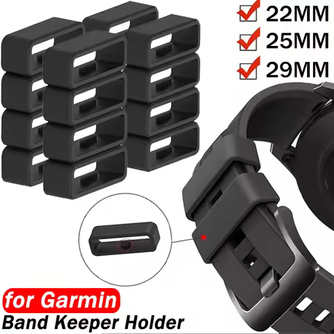 1-10Pcs Replacement Rubber Watchband Strap Loop Rings Silicone Watch Bands Keepers for Garmin 935/94