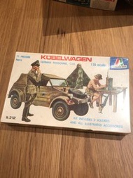 KUBELWAGEN GERMAN PERSONNEL CAR 德軍吉普車早期中古組裝模型