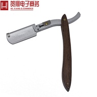 Classic Old-fashioned Stainless Steel Manual Razor Razor Holder Foldable Sideburn Trimming Supply Ra