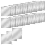 30 PCS Acrylic Mini Mirror Tiles Self Adhesive 3 Inches Square High-Definition Tiny Mirror Tiles for