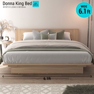Synergy House Donna Harmony Bed - Euro Oak/White/Size King (6ft)