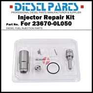 Common Rail Fuel Injector Repair Kit Overhaul Kit for Toyota Hilux Land Cruiser Prado 3.0D 1KD-FTV 2