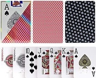 TX GIRL 2pcs/set Plastic Playing Cards Texas Hold'em Red 2 Side Frosted Anti-slip Poker Waterproof P