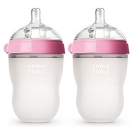 Comotomo baby bottle 250ml (Green/Pink) Como Tomo baby feeding bottle